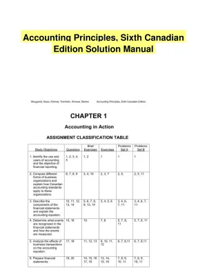 Accounting Principles, Sixth Canadian Edition Solution Manual