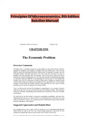 Principles Of Microeconomics, 8th Edition Solution Manual