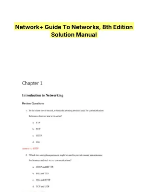 Network+ Guide To Networks, 8th Edition Solution Manual