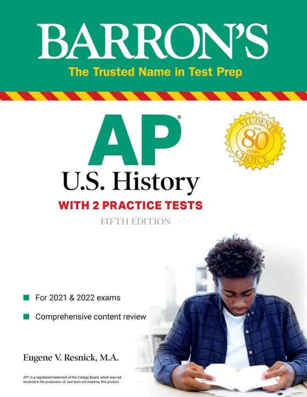 AP US History: With 2 Practice Tests (2020)