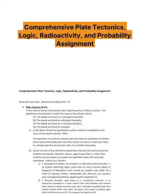 Comprehensive Plate Tectonics, Logic, Radioactivity, and Probability Assignment