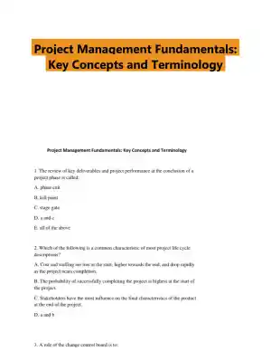 Project Management Fundamentals: Key Concepts and Terminology