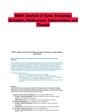 SWOT Analysis of 5Linx: Evaluating Strengths, Weaknesses, Opportunities, and Threats