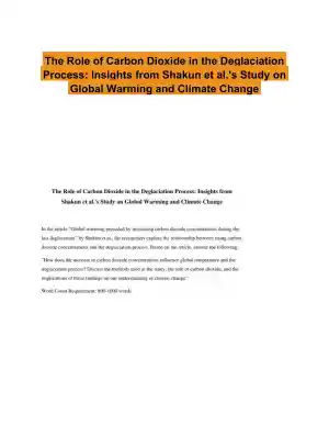 Insights from Shakun et al.'s Study on Global Warming and Climate Change