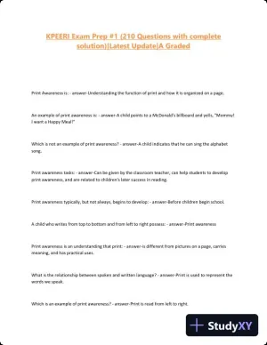 KPEERI Exam Prepation 1 with Answers (210 Solved Questions)