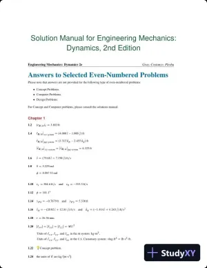 Solution Manual for Engineering Mechanics: Dynamics, 2nd Edition