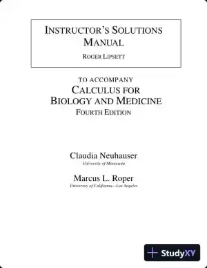 Test Bank for Calculus For Biology and Medicine , 4th Edition