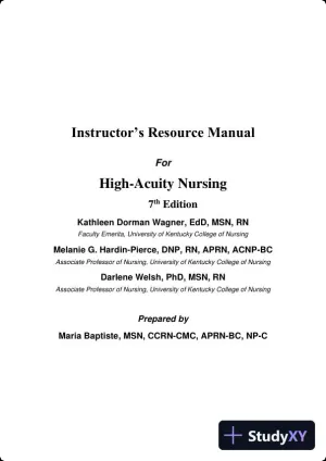 Class Notes for High-Acuity Nursing, 7th Edition
