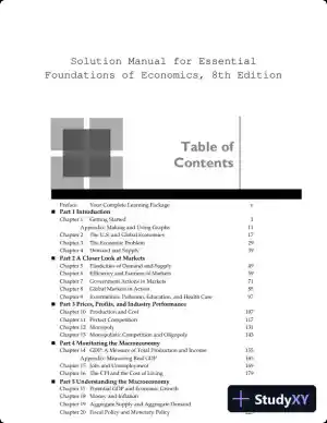 Solution Manual for Essential Foundations of Economics, 8th Edition