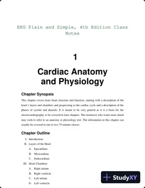 EKG Plain and Simple, 4th Edition Class Notes