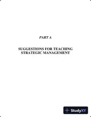 Concepts in Strategic Management and Business Policy: Globalization, Innovation and Sustainability, 15th Edition Solution Manual