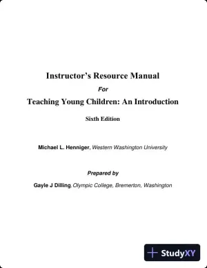 Class Notes for Teaching Young Children: An Introduction, 6th Edition