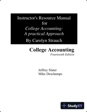 Solution Manual for College Accounting: A Practical Approach, 14th Edition