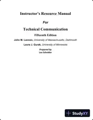Lecture Notes for Technical Communication, 15th Edition