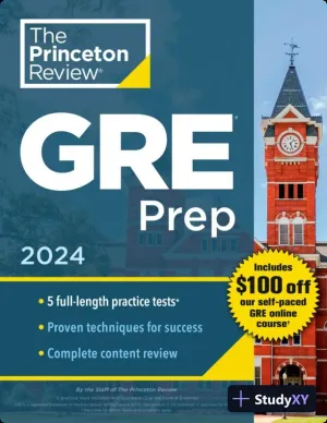Princeton Review GRE Prep, 2024: 5 Practice Tests + Review and Techniques (2023)