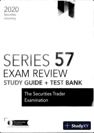 Wiley Series 57 Securities Licensing Exam Review 2020 + Test Bank (2020)