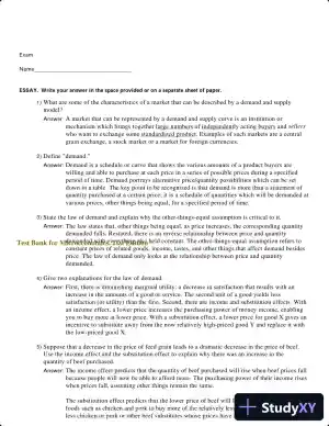 Test Bank for Microeconomics, 21st Edition
