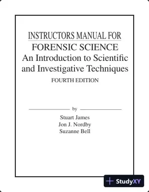 Test Bank For Forensic Science, 4th Edition
