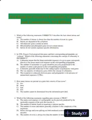 Test Bank for Genetics Essentials: Concepts and Connections, 3rd Edition