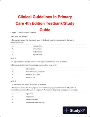 Test Bank for Clinical Guidelines in Primary Care, 4th Edition (Chapters 1-19)