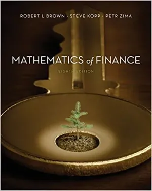 Cover of Mathematics Of Finance by Robert Brown, Steve Kopp