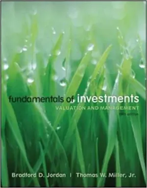 Cover of Fundamentals Of Investments by Bradford D. Jordan, Thomas Miller