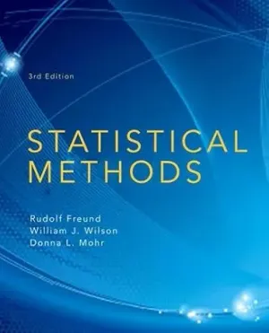 Cover of Statistical Methods by Donna Mohr, William Wilson, Rudolf Freund