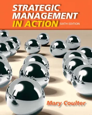 Cover of Strategic Management In Action by Mary Coulter