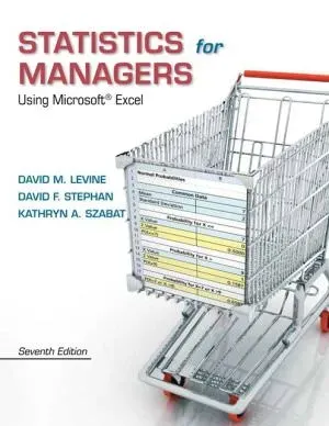 Cover of Statistics For Managers: Using Microsoft Excel by David Levine, David Stephan, Kathryn Szabat, Mark Berenson, Timothy Krehbiel