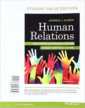 Cover of Human Relations For Career And Personal Success: Concepts, Applications, And Skills by Andrew J. DuBrin