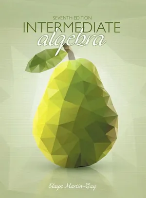 Cover of Intermediate Algebra by Elayn Martin-Gay