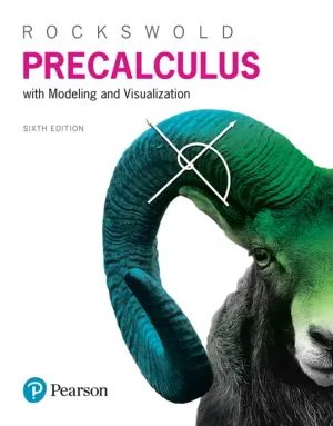 Cover of Precalculus With Modeling And Visualization by Gary K. Rockswold
