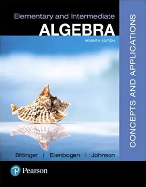 Cover of Elementary And Intermediate Algebra Concepts And Applications by Marvin L. Bittinger, David J. Ellenbogen, Barbara L. Johnson