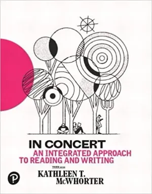 Cover of In Concert: An Integrated Approach To Reading And Writing by Kathleen T. McWhorter