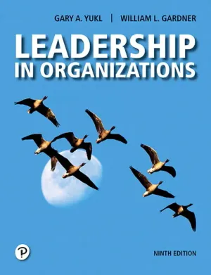 Cover of Leadership In Organizations by Gary A. Yukl, William L. Gardner