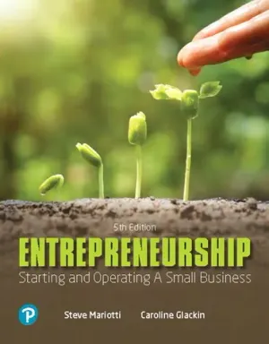 Cover of Entrepreneurship Starting And Operating A Small Business by Caroline Glackin, Steve Mariotti