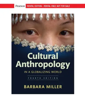 Cover of Cultural Anthropology In A Globalizing World by Barbara D. Miller