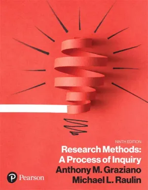 Cover of Research Methods: A Process Of Inquiry by Anthony M. Graziano, Michael L. Raulin