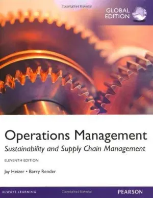 Cover of Operations Management: Sustainability And Supply Chain Management by Jay Heizer, Barry Render, Chuck Munson, Paul Griffin