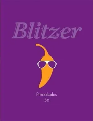 Cover of Precalculus by Robert F. Blitzer