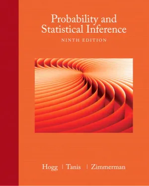Cover of Probability And Statistical Inference by Robert V. Hogg, Elliot Tanis, Dale Zimmerman