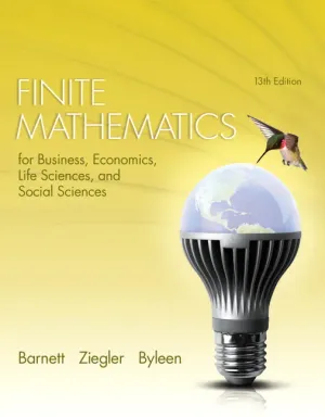 Cover of Finite Mathematics For Business, Economics, Life Sciences, And Social Sciences by Raymond A. Barnett, Michael R. Ziegler, Karl E. Byleen, Christopher J. Stocker