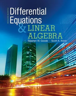 Cover of Differential Equations And Linear Algebra by Stephen Goode, Scott Annin