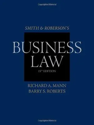 Cover of Smith And Roberson's Business Law by Richard A. Mann, Barry S. Roberts