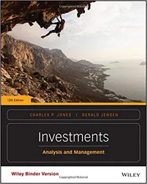 Cover of Investments : Analysis And Management by Jensen Jones