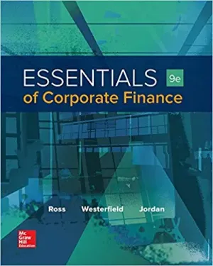 Cover of Essentials Of Corporate Finance by Stephen Ross, Randolph Westerfield, Bradford Jordan