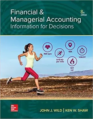 Cover of Financial And Managerial Accounting by John Wild, Ken Shaw, Barbara Chiappetta
