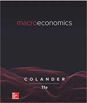 Cover of Macroeconomics by David C. Colander
