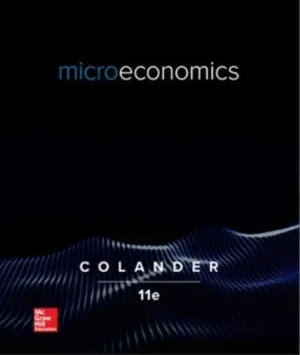 Cover of Microeconomics by David C. Colander