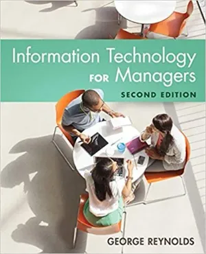 Cover of Information Technology For Managers by George Reynolds